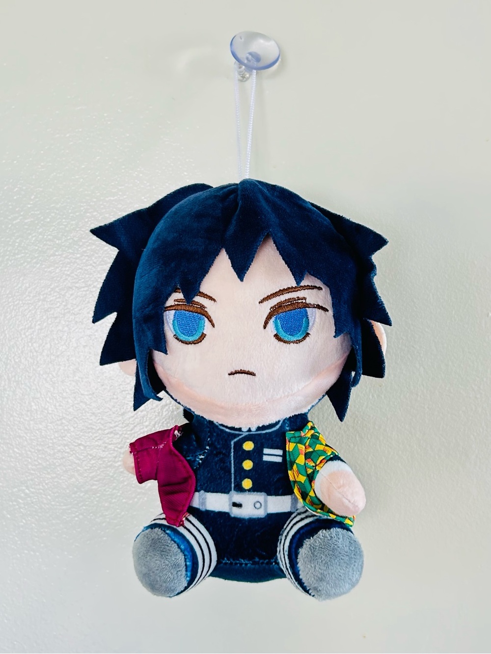 NWOT Demon Slayer Giyu Tomioka V7 Hanging Plush Window Cling 9” Kimetsu Anime